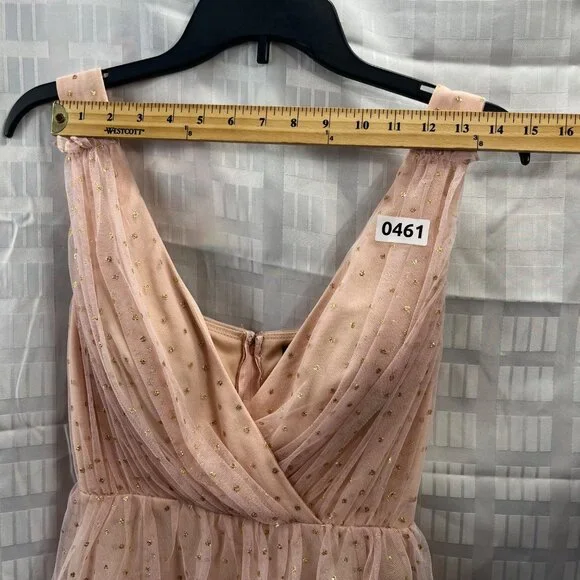 CITY TRIANGLES WOMEN/ YOUNG GIRLS DRESS SIZE 1COLOR ORANGE MELON CAP SLEEVE - Picture 5 of 13